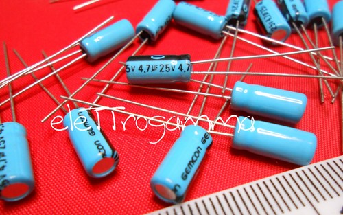 7uf 25v condensatore - 4,7uf,
