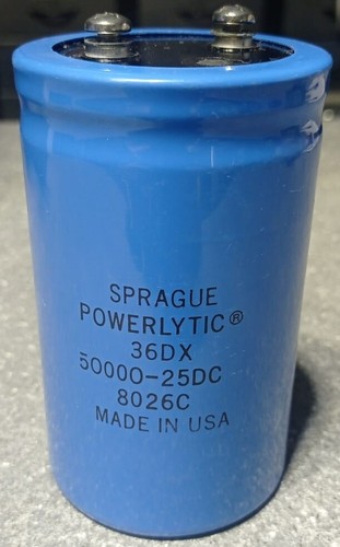 Sprague electrolytic capacitor - electrolytic,