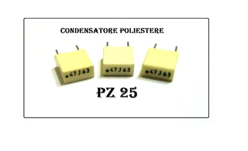 Condensatore poliestere - pz,
