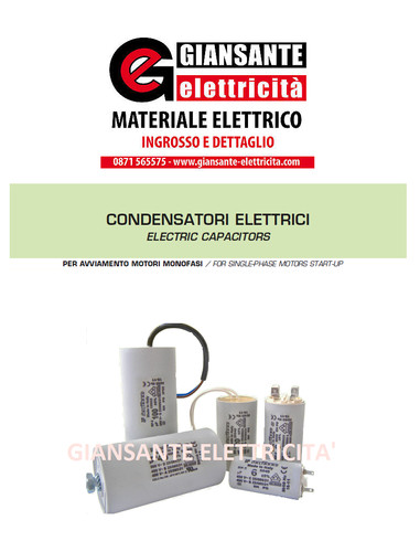 Condensatore spunto 450v - condensatore, di