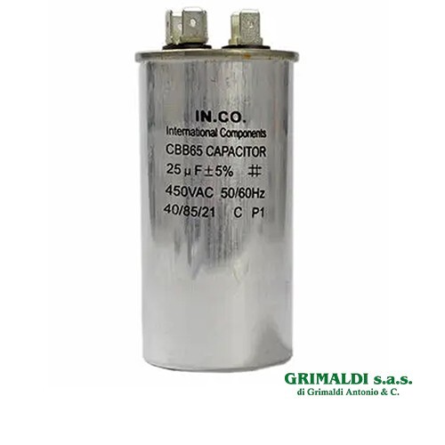 Condensatore 25µf contatti - condensatore, 2